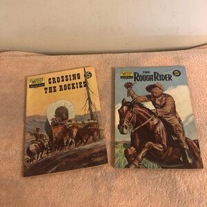 Lot of 2 Vintage Classics Illustrated Special Issue The Rough Rider